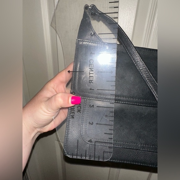 Fossil Vintage Sleek Double sided flap Black Leather Crossbody Bag - Picture 13 of 13